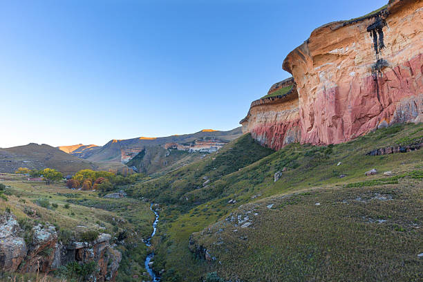 Little stream at Golden Gate Little stream at Golden Gate, South Africa golden gate highlands national park stock pictures, royalty-free photos & images