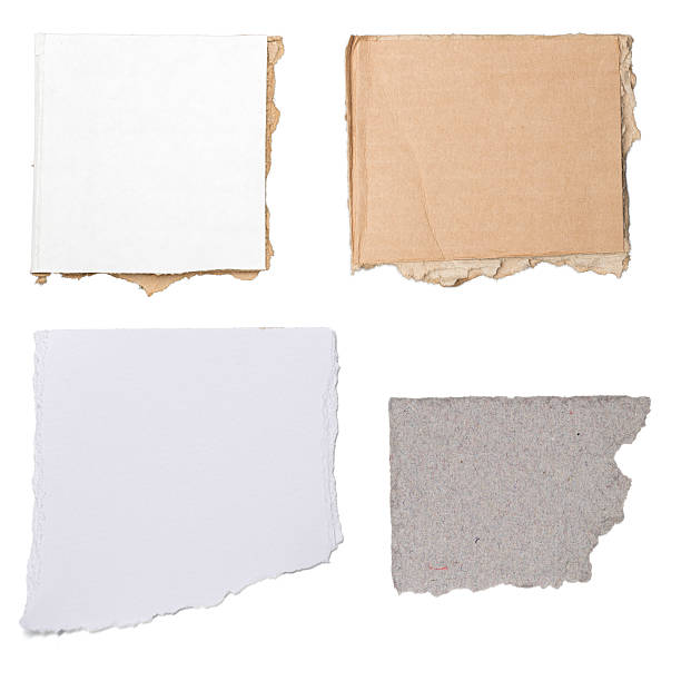 istock four different pieces of cardboard and paper, isolated on white 482536152