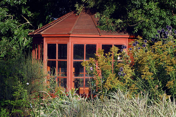 istock Wooden summerhouse 482543293