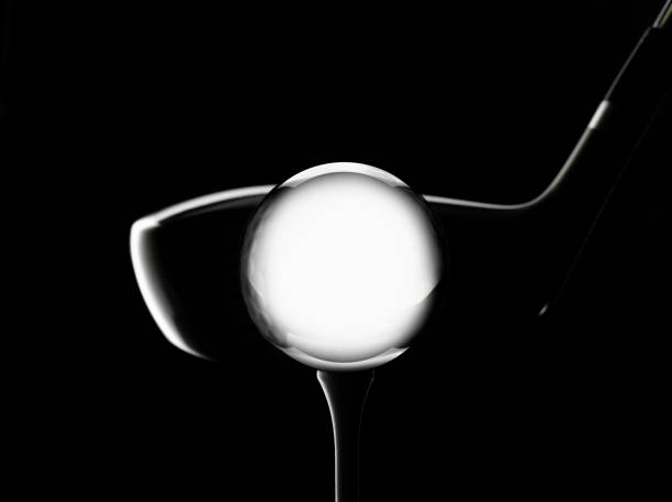 istock Crystal Ball Reflection on a Golf Ball with Golf Club 482544151