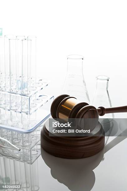 Gavel Laboratory Equipment Stock Photo - Download Image Now - Food and Drug Administration, Law, Laboratory
