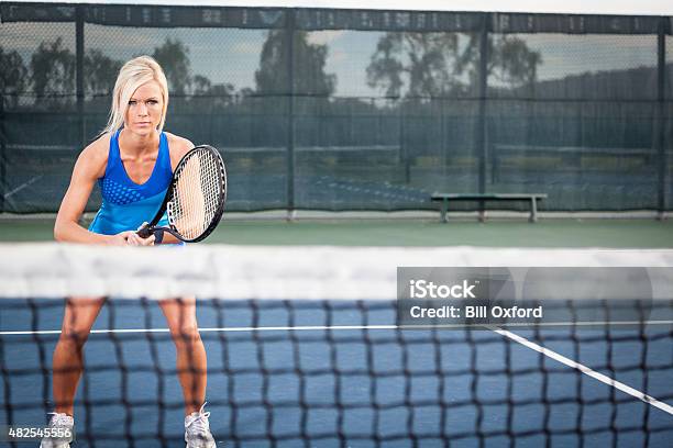 Playing Tennis Stock Photo - Download Image Now - 2015, Adult, Adults Only
