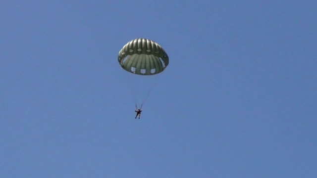 Old military parachute