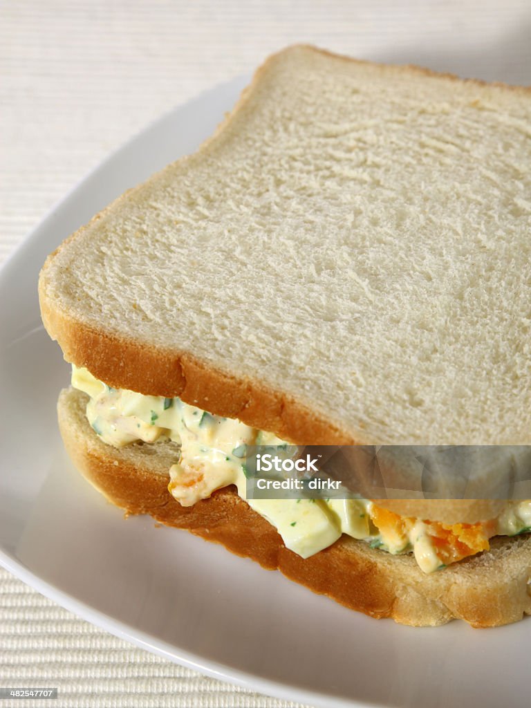 Egg Salad Sandwich Egg Salad Sandwich with ramson Bread Stock Photo