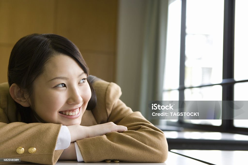 Smiling female high scool student Female High School Student Stock Photo