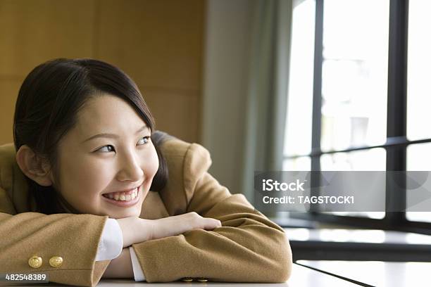 Smiling Female High Scool Student Stock Photo - Download Image Now - Female High School Student, High School Student, Japanese Ethnicity