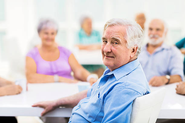 istock Senior man in nursing home. 482548697