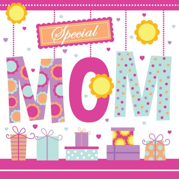 illustrazioni stock, clip art, cartoni animati e icone di tendenza di speciale mamma - mothers day flower single flower purple