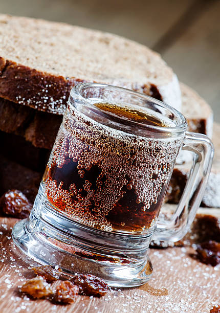 istock traditional Russian drink kvass in an old-fashioned mug 482551232