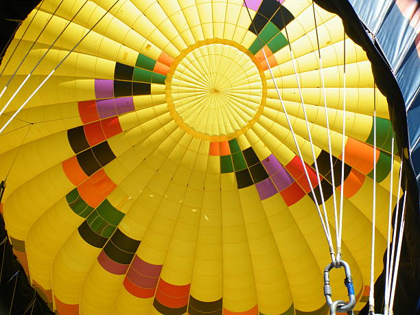 istock Looking up inside an inflated hot air balloon 482551992