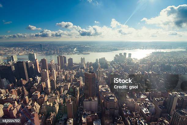 New York Skyline Stock Photo - Download Image Now - 2015, Blue, Cityscape