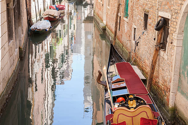 istock Gondola Boat in Canal, Venice 482555642