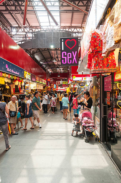 240+ Singapore City Street Pedestrian Zone Busy Stock Photos, Pictures