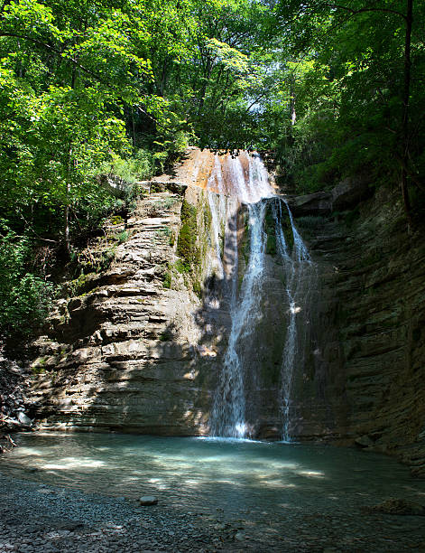 istock Waterfall in a forest of the Caucasus Mountains, Russia 482555980
