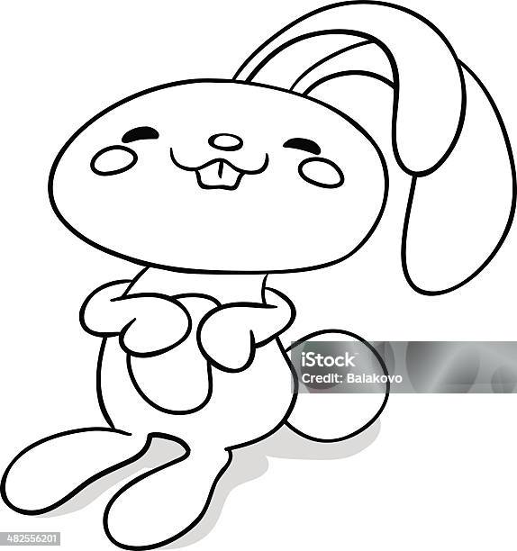Coloring For Kids Funny Bunny Stock Illustration - Download Image Now - Animal, Animal Wildlife, Animals In The Wild