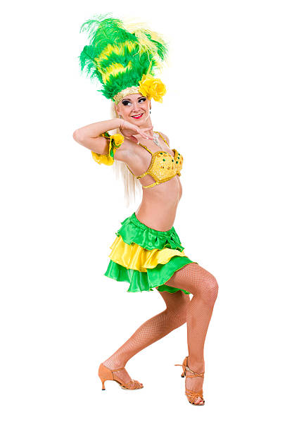 istock beautiful carnival dancer woman posing 482556324