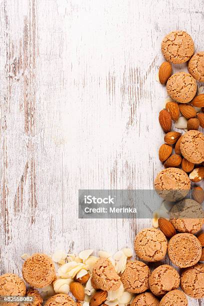 Cookies Background Stock Photo - Download Image Now - 2015, Almond, Backgrounds