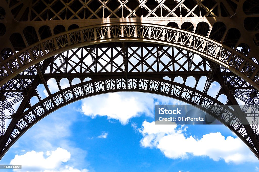 Eiffel tower Eiffel tower post card 2015 Stock Photo