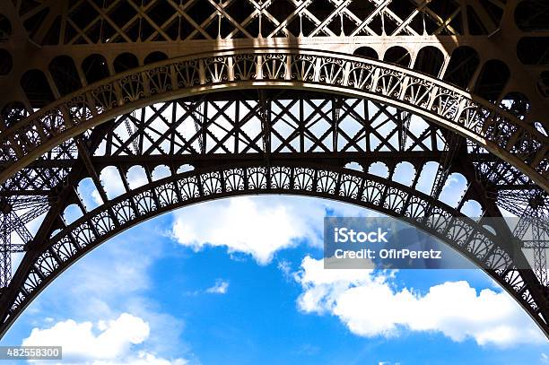 Eiffel Tower Stock Photo - Download Image Now - 2015, Blue, Capital Cities