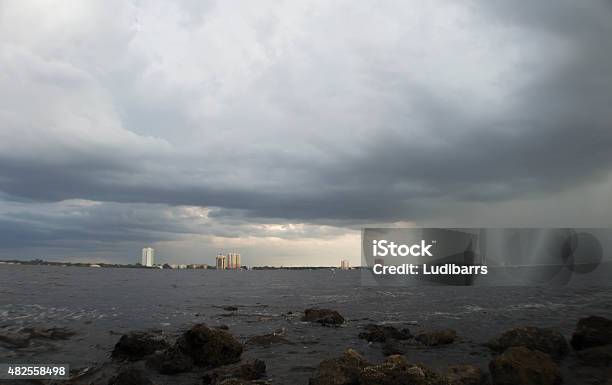 Stormy Clouds Fort Myers Stock Photo - Download Image Now - 2015, Agricultural Field, Beach