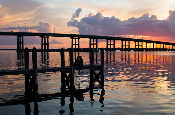 Sunset At Cetennial Park Fort Myers River District Florida