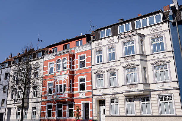 istock Row of classic townhouses 482558665