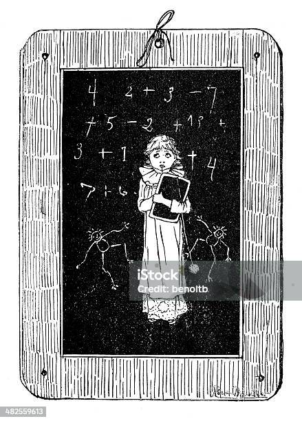 In School Again Stock Illustration - Download Image Now - 19th Century Style, Adult, Antique