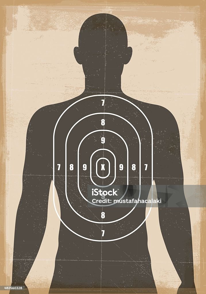 Target Human 2d Vector Human Shooting Target Stock Illustration - Download Image Now - Sports ...
