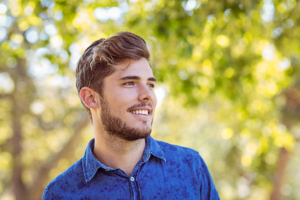 istock Handsome hipster looking to the distance 482560940