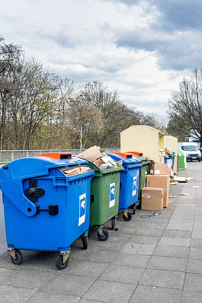 istock Trash Containers on the Street  in Germany 482565131