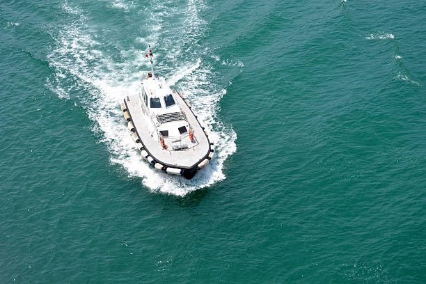 istock Pilot boat in the sea 482565323