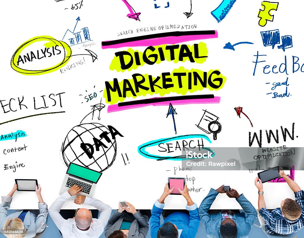 Digital Marketing Branding Strategy Online Media Concept 2015 Stock Photo