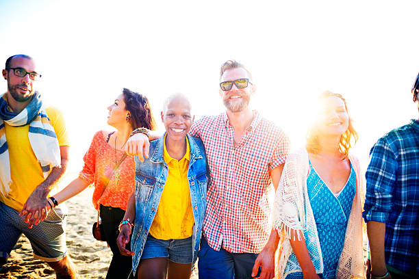 istock Friendship Bonding Relaxation Summer Beach Happiness Concept 482566658