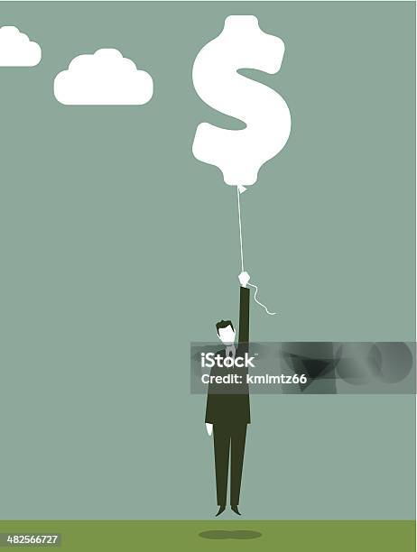 Ilustración de Dólar Nube y más Vectores Libres de Derechos de Agarrar - Agarrar, Abierto, Adulto
