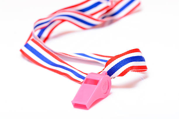 istock Whistle with Thai flag color isolated 482567465