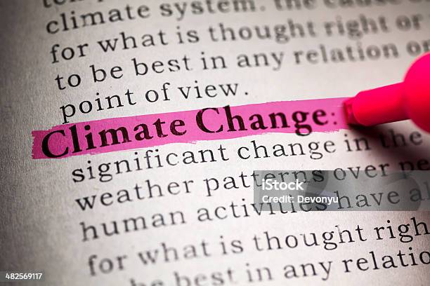 Climate Change Stock Photo - Download Image Now - Climate Change, Dictionary, Highlighter