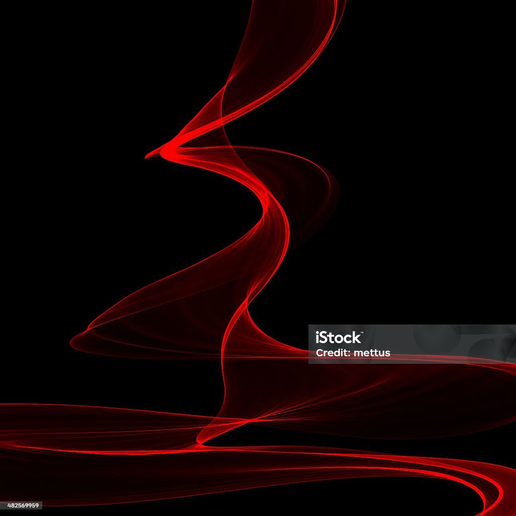 Red smoke on a black background Red curly smoke on a black background Abstract Stock Photo