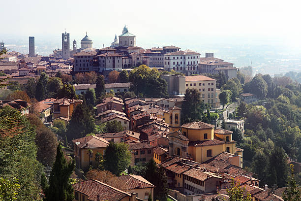 istock View at Bergamo, Italy. 482570520