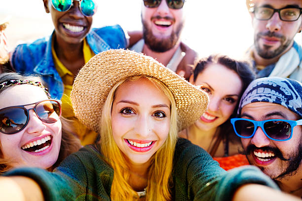 istock Diverse People Beach Summer Friends Fun Selfie Concept 482570558