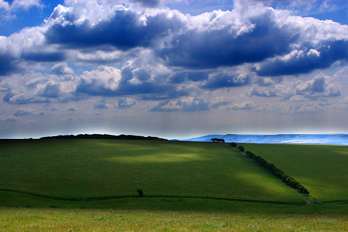 This is an area of the South Downs national park in East Sussex known as Ditchling Beacon which is near to the village of Ditchling, and not far from the city of Brighton.