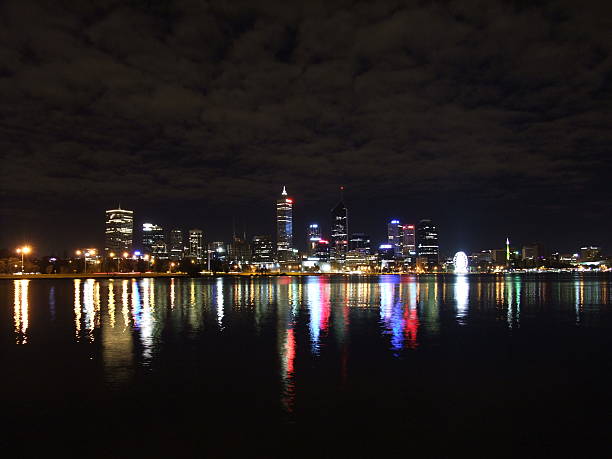 istock Perth Skyline at night in Western Australia 482573918