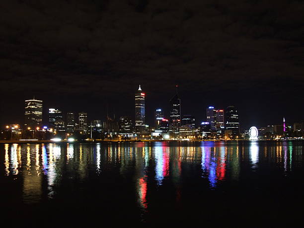 istock Perth Skyline at night in Western Australia 482573922