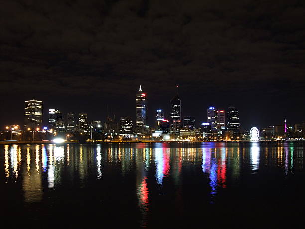 istock Perth Skyline at night in Western Australia 482573926