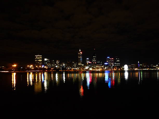 istock Perth Skyline at night in Western Australia 482573944