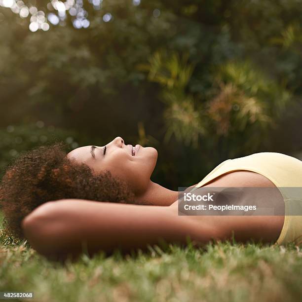 Relaxing On A Golden Afternoon Stock Photo - Download Image Now - Relaxation, Women, Nature