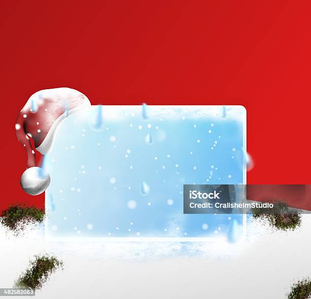 Ice Melt Blank Board 3d Design Stock Illustration - Download Image Now - Christmas, Frost, Horizontal