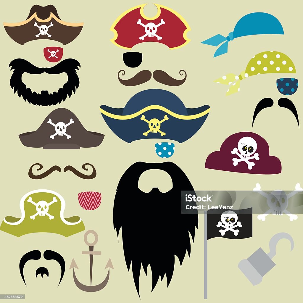Set of Pirates Elements - Illustration A Vector Illustration of Set of Pirates Elements. See Related Image: In Silhouette stock vector