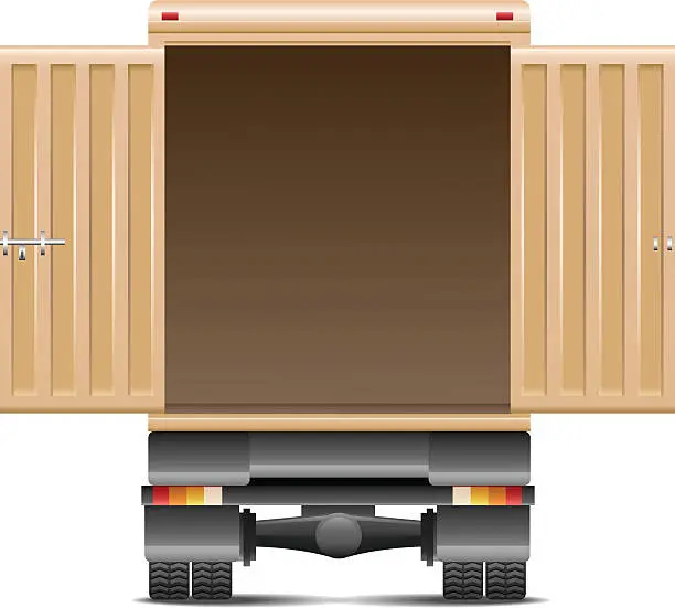 Vector illustration of Delivery van
