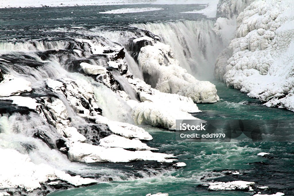 Gullfoss waterfall Gullfoss waterfall Iceland Arctic Stock Photo