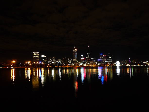istock Perth Skyline at night in Western Australia 482586754